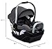 Britax Cypress Infant Car Seat, Rear Facing Car Seat with Alpine Base, ClickTight, Premium Fabrics, Ponte Stone