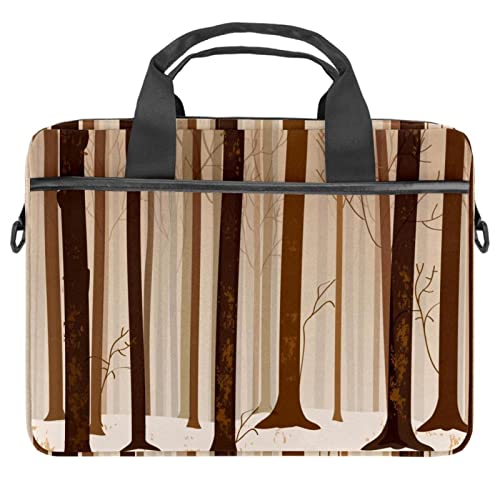 Sacoche ordinateur portable 13.3 pouces housse bandoulière 14 pouces forêt