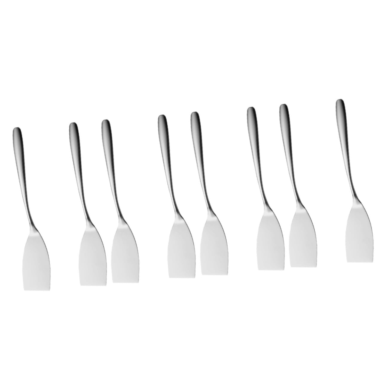 SUPVOX 8pièces Spatule Acier Inoxydable De Outil De Cuisine Multi-usage Pour Cuisson De Viandes Burgers Et Pizzas Pratique Et Élégant Pour Barbecue Et Rôtissage