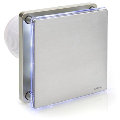 STERR 4-inch Silver Extractor Fan with LED Cover
