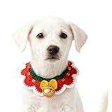 Weihnachtshalstuch für Katzen | Festliches Kostüm für Kätzchen und Welpen | Halswärmer Weihnachten für Haustiere, für Familientreffen, Fotoshooting, Rollenspiel, Performance, Kostüm