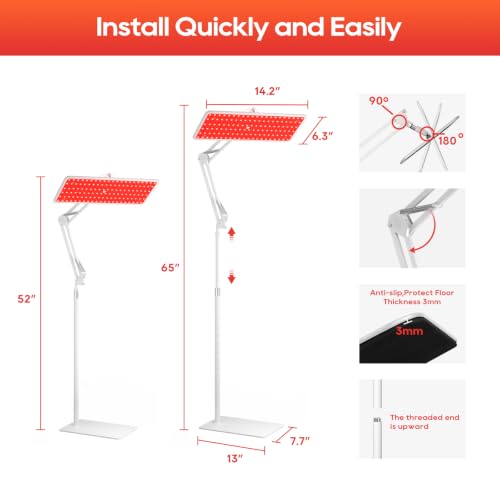 Image of Red Light Therapy for Body and Face, 660nm 850nm 940nm Infrared Redlight