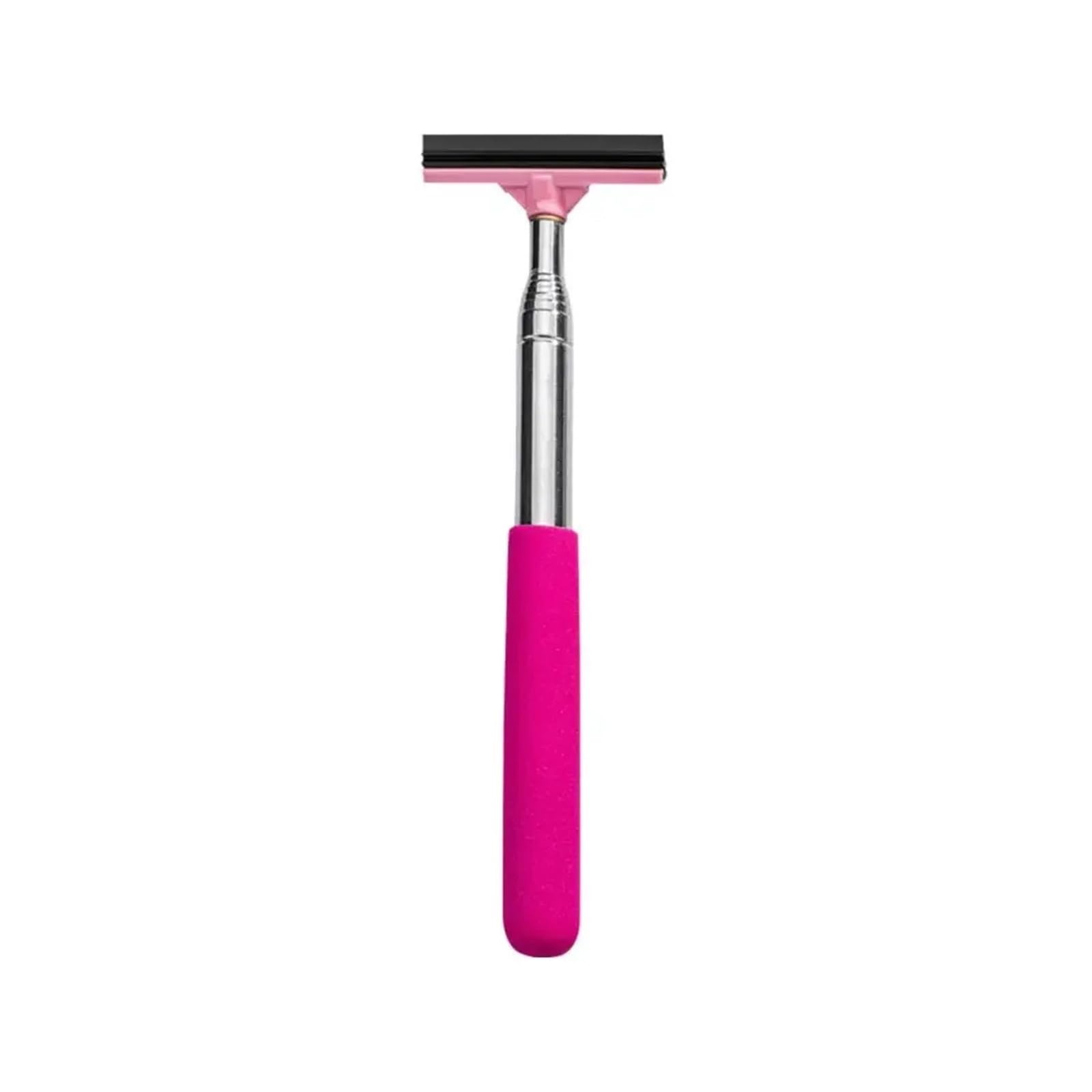 Car rearview mirror wipers Car Telescopic Rearview Mirror Squeegee Portable Rainy Handheld(Pink)