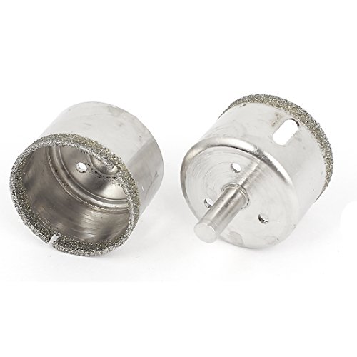 Brocas para vidrio 2 piezas 45mm recubiertas diamante miniatura 1