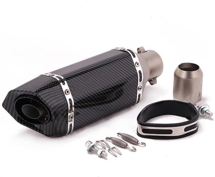 Motorcycle Exhaust Muffler 51mm Universal Accessories Motorcycle Exhaust pipe Muffler Pipe echappement moto XJ6 MT07 09 03(Type A3 with sticker)