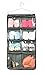 NIMES Durable Hanging Closet Underwear Sock Bra Stocking Organizer Dual-Sided Accessories Storage with 16 Large Clear Pockets (Grey)