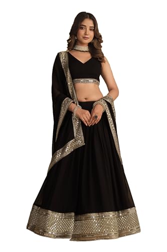 indian ready to wear lehenga choli for women flared party night w...