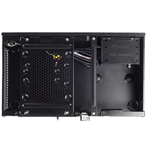 Gabinete SilverStone SST-ML05B-USA Slim para Mini-ITX con panel frontal acrílico claro miniatura 7