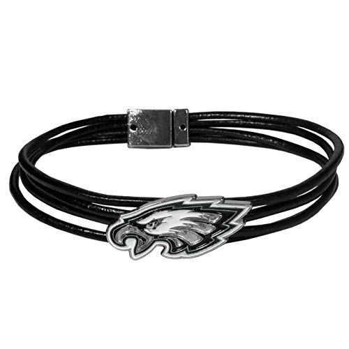 Siskiyou Sports NFL Philadelphia Eagles Magnetic Cord Bracelet, Black, One Size
