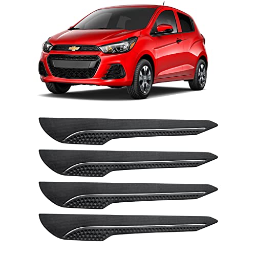 Image of AOSIS-Car Bumper Protector /Bumper Guard for Chevrolet Spark with Single Chrome Stripe (4-Pcs)