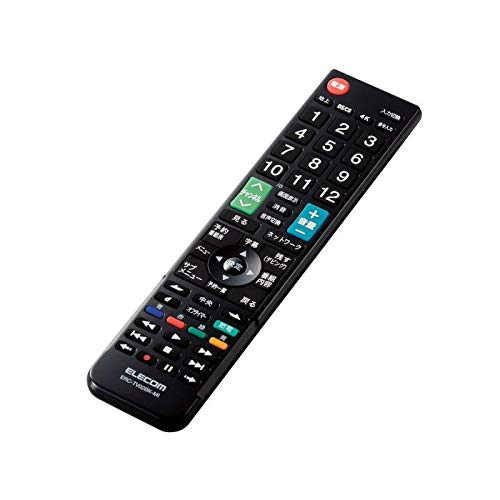 【中古】「非常に良い」エレコム テレビリモコン 三菱 リアル対応 設定不要ですぐ使える 見やすい文字サイズ 押しやすいボタン Netflix YouTube対応 ブラック ERC-TV02BK-MI デンキチWeb / エレコム ELECOM テレビリモコン 三菱 リアル対応 設定