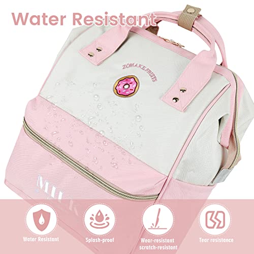 ZOMAKE 15.6 Inch Travel Laptop Backpack for Women Men, Anti Theft Water Resistant Bag Daypack Computer Bag Business Work Cute Backpacks(Donut)4