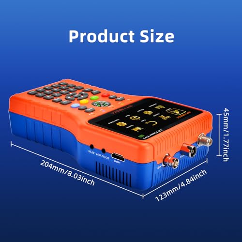 Image of GT MEDIA V8 Finder Pro Satellite Finder Meter SAT Finder TV DVB-S2X /S2 /S /T2 /T /C Signal Receiver H.264 Digital Sat Detector Satellite Recognition for Adjusting Sat Dish