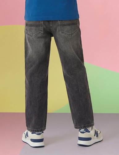 Image of Amazon Brand - Symbol Boys Cotton Baggy Fit Jeans | Casual Denim | Age 6-14 Years