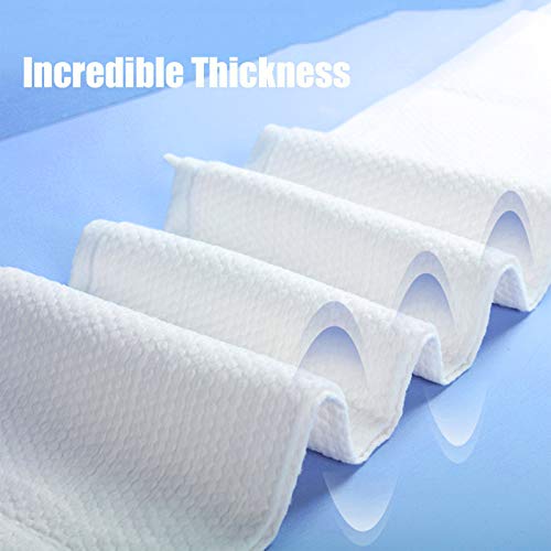 Kmakii Large Disposable Salon Towels 13.78 X 31.5 Inch - Spa And Salon Quality Softness For Guests - Disposable Hair Drying Towel - Super Absorbent -40 Pack #TOP2