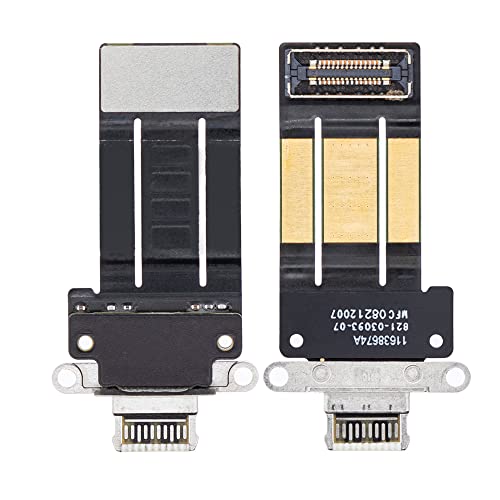 ePartSolution Replacement for iPad Pro 11 3rd Gen A2377 USB Charger Charging Port Dock Connector Flex Cable USA (Sliver)