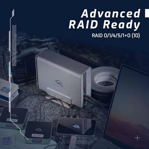 Caja NVMe M.2 4 Ranuras OWC Express 4M2 USB4 RAID carcasa externa aluminio Mac PC 6