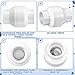 Geetery 1 Pcs 2 Inch PVC Slip Swing Check Valve No Spring Back Flow Preventer Valve White No Return Silent Backflow for Backflow Prevention, Reduces Water Hammer Noise