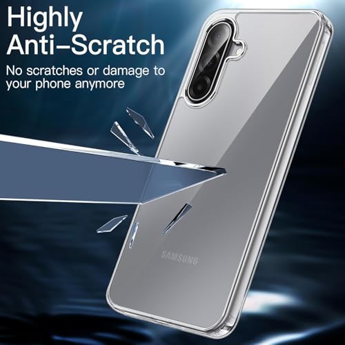 Image of REALCASE Silicone Samsung Galaxy A17 / F17 / M17 5G Back Cover Case, Scratch Resistant Protective Crystal Clear Transparent Shock Proof Bumper Back Cover Case for Samsung Galaxy A17 / F17 / M17 5G