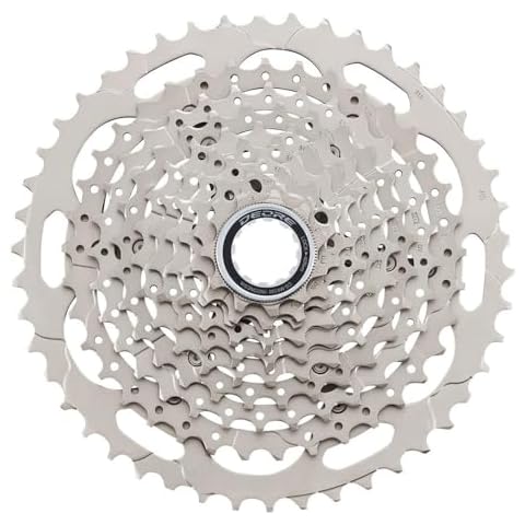 Zenlux Deore CS-M4100 10 Speed Bike Cassette Sprocket 11-42T 11-46T Silver Compatible with Shimano Mountain Bicycle Freewheel (11-46T) Cover