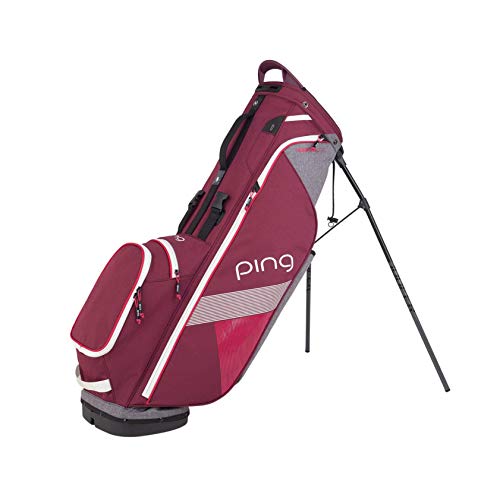 Ping Women's Hoofer Lite Stand Bag Garnet/Heathered Gray