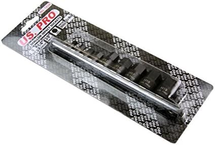 US PRO 9PC 1/4 3/8'' DR Stubby Impact HEX BIT SOCKETS B1434