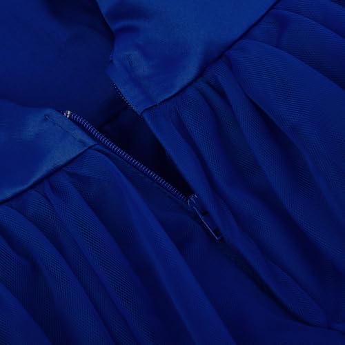 Image of JerrisApparel Flower Girls Dress Wedding Satin Dresses Princess Birthday Party Prom Ball Gown