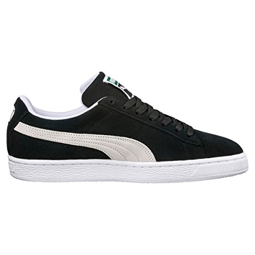 Image of Puma Men's Suede Classic+ Sneakers, Black-White, 10 UK 44 EU