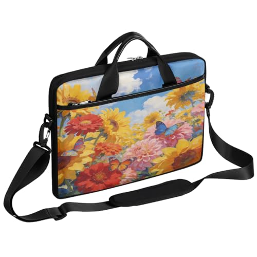 Maletín para laptop con diseño de mariposas 15 pulgadas miniatura 1