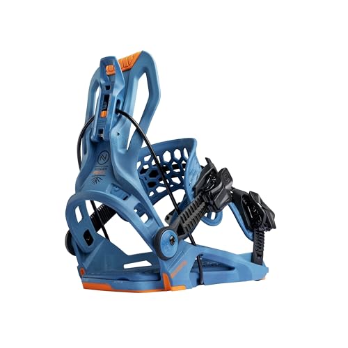 Nidecker Flow Fenix Snowboard Bindings Mid-Flex All-Mountain Binding with Asym UniBack & EVA Base Tropic Small