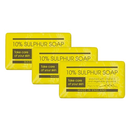 Savon au soufre contre les imperfections lot de 3 nettoyants de 190 g peau nette