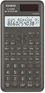 Casio FX300MSPLUS2 Scientific 2nd Edition Calculator, with New Sleek Design, Black, 0.4