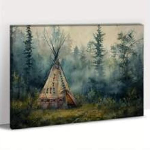 Affiches peinture art mural de camp grand format 80x120