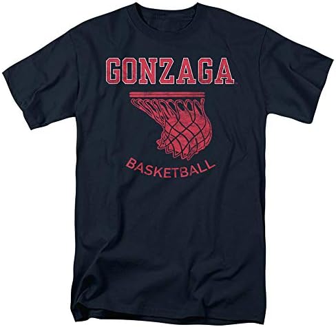 Gonzaga University Official Basketball Hoop Unisex Adult T Shirt