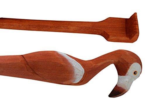 Zurück Scratcher Hand gearbeitete Tier für Männer Frauen aus Holz Rückenkratzer (Flamingo) Cover