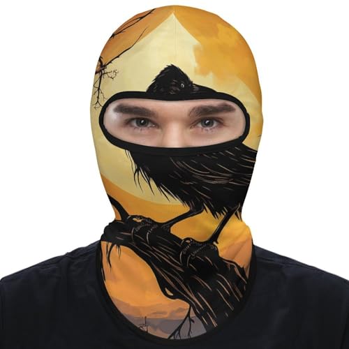 Balaclava Crow Máscara para Cara para Hombres y Mujeres Protección Solar Máscara de Cabeza Completa Transpirable para Senderismo, Ciclismo, Correr, Conducción miniatura 1