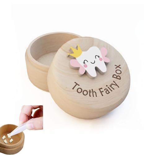 Materiale in Legno Naturale: La scatola dentini da latte bambina per la dentizione è realizzata con tronchi naturali selezionati di alta qualità, con una struttura in legno naturale e chiara. Il legno è stato rigorosamente vagliato e lavorato, la consistenza è delicata e calda e offre uno spazio di conservazione sicuro e sano per I denti da latte del bambino, in modo che I genitori possano usarlo con fiducia.
