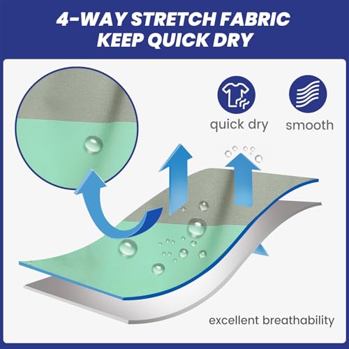 Image of maamgic Mens 7 inch Stretch Swim Trunks Quick Dry Mesh Lining Swimwear Bathing Suits
