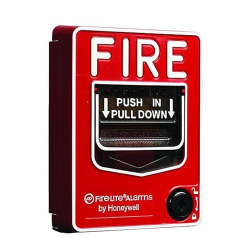 FIRE-LITE BG-12 - Fire Alarm Dual Action Manual Pull Station, Red