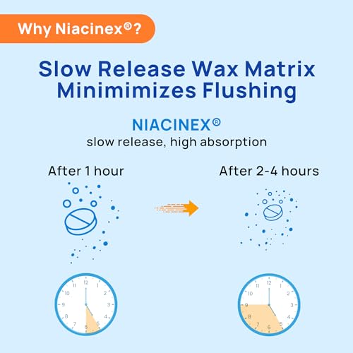 Niacinex Niacin 500Mg Extended Time Release Tablets Minimal To No-Flush, Vitamin B3 Supplement thumb #1