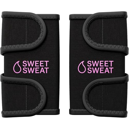 Sports Research Sweet Sweat Arm Trimmers - Premium Sweat-Enhancing Arm Wraps for Women & Men - 3 Adjustable Sizes