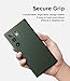 Ringke Onyx [Feels Good in The Hand] Compatible with Samsung Galaxy S23 Ultra Case, Anti-Fingerprint Technology Prevents Oily Smudges Non-Slip Enhanced Grip Precise Cutouts for Camera - Dark Green