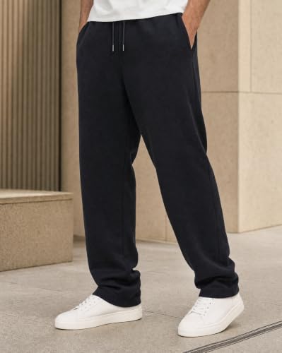 Image of Nobero Joggers for Men | Solid Trackpants for Men | Regular Fit | Elasticated Waist with Drawcord | Soft & Breathable Fabric | Casual Everyday Wear