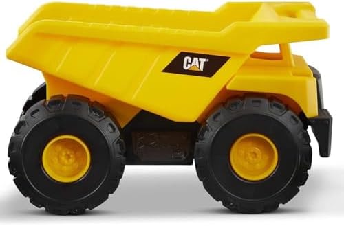 CAT Construction Toys, Construction Fleet 10" Dump Truck Toy - Sturdy Plastic Construction & Real Working Parts - Perfect Indoor & Outdoor Toys for 2-Year-Old Boys & Girls - 1