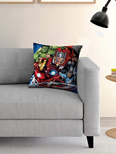 Image of Athom Living Polyester Avengers Cushion Cover, 40 X 40 cm, Multicolour