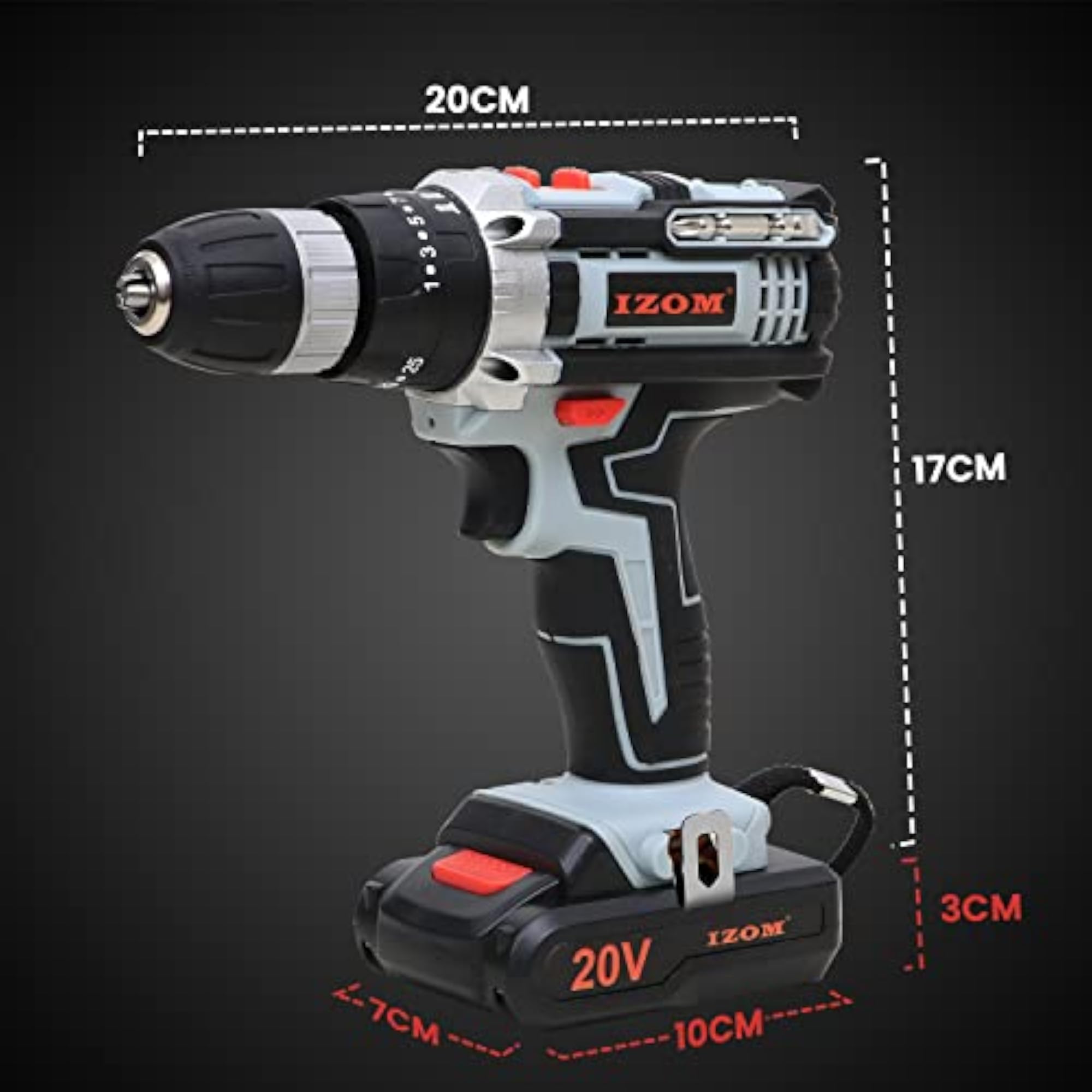 IZ-CDK-20V Cordless Drill Machine Kit