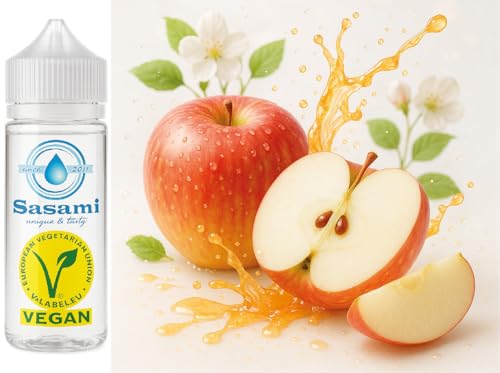 Aroma concentrado Manzana Fuji Sasami de 100ml: esencia premium de fruta para tus mezclas veganas