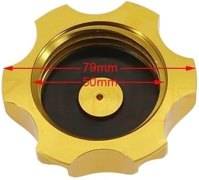 Motorbike Petrol Tank Cap Universal 50mm CNC Aluminum Gas Fuel Tank Cap with Vent Cap for YA&MAHA Motorcycle Dirt Bike for ATV