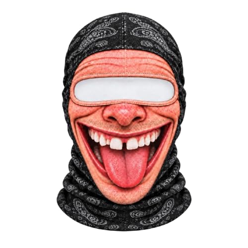 Ski Mask for Men 3D Printed Funny Realistic Balaclava Old Man Ski Mask - image 1