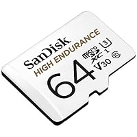 SanDisk High Endurance microSDXC Speicherkarte 64 GB + Adapter (Für Dash-Cams und private Überwachungskameras, 100 MB/s Lesen, V30 für Full-HD und 4K-Videos) – Ansicht 2